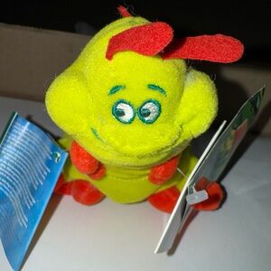 Disney Store A Bugs Life Heimlich Plush Bean Bag Soft Toy Beanie, (No Sound)